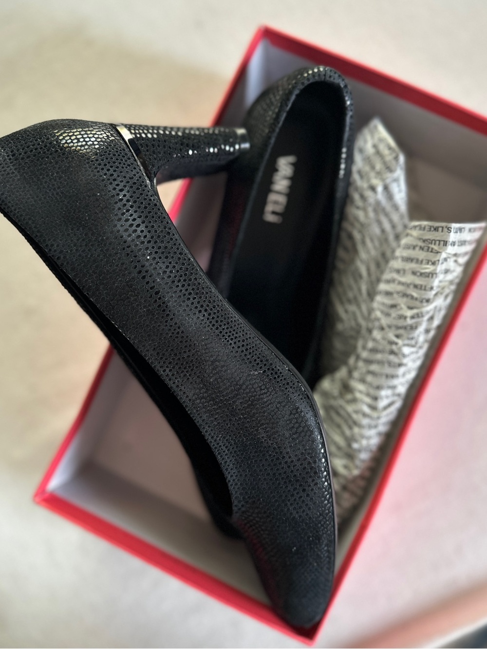 VANELi Dayle / Astyr Black E-Print Block Heel Pumps | 11 NIB